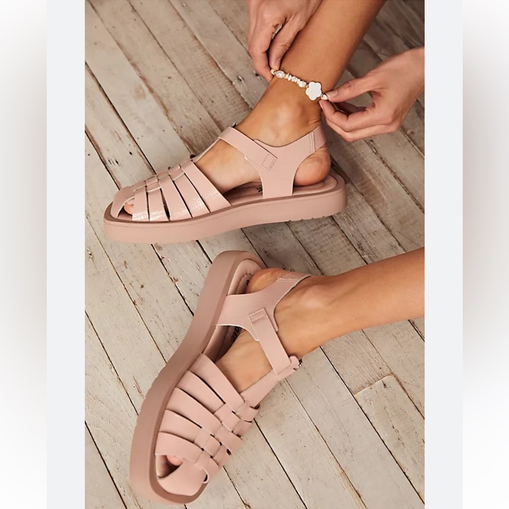 Free People Finn Fisherman Platform Sandals Sz. 7